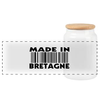 Made in Britain (1c) - Panorama Keksdose mit Holzdeckel - Weiß - Vorne