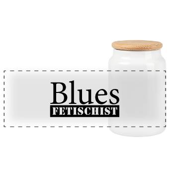 Blues Fétiches - Boîte à biscuits avec couvercle en bois - blanc - Devant
