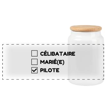Conducteur Conduire Sport Voiture Athlète - Boîte à biscuits avec couvercle en bois - blanc - Devant