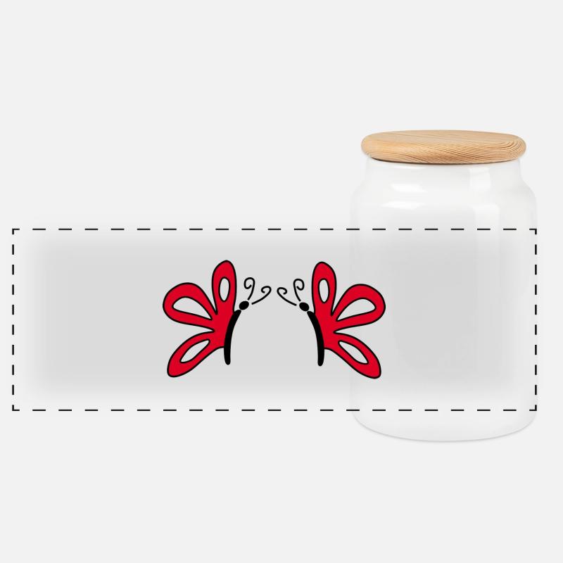 Muttertags Geschenk Mutter Muttertag Geschenkidee  - Panorama Keksdose mit Holzdeckel - Weiß
