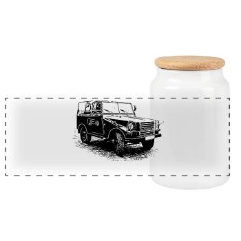 IFA P3 | RDA | NVA - Boîte à biscuits avec couvercle en bois - blanc - Devant