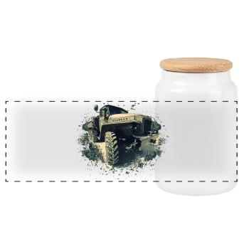 Oural 375 | | rda | de la NVA CAMION - Boîte à biscuits avec couvercle en bois - blanc - Devant