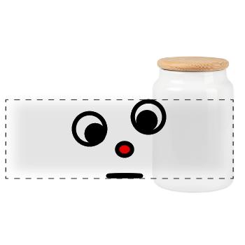 HUMOR. QUOTATION. MESSAGE. RETIREMENT. ANNIVERSARY. - Panoramic Cookie Jar with Wooden Lid - white - Front