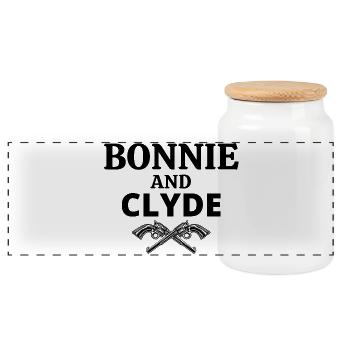 Birkin, Jane Birkin, Bonnie and Clyde - Boîte à biscuits avec couvercle en bois - blanc - Devant