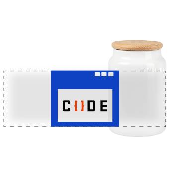 Job Coder Dire Travailleur Gagner De L’argent - Boîte à biscuits avec couvercle en bois - blanc - Devant