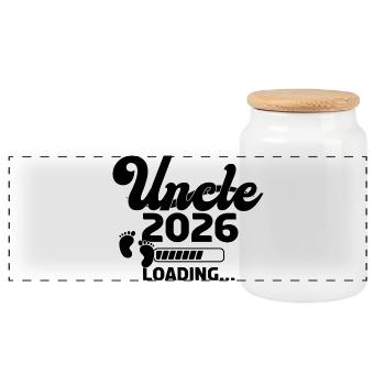 Uncle 2026 Loading - Panorama Keksdose mit Holzdeckel - Weiß - Vorne