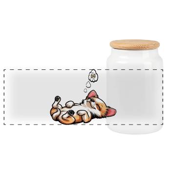 Chihuahua Chihuahua Propriétaire Chihuahuafan Chi Chis - Boîte à biscuits avec couvercle en bois - blanc - Devant