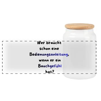 Instandhaltung T-Shirt Lustiges Geschenk Handwerk! - Panorama Keksdose mit Holzdeckel - Weiß - Vorne