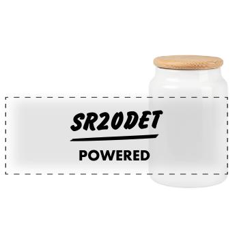 JDM T Engine powered SR20DET | T-shirts JDM - Panoramic Cookie Jar with Wooden Lid - white - Front