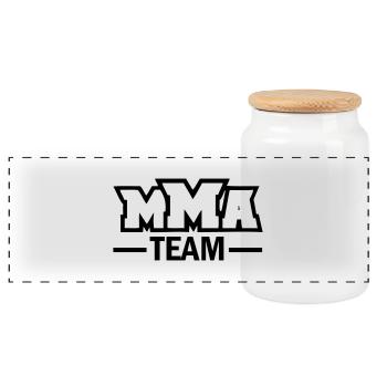 mma_team - Panorama Keksdose mit Holzdeckel - Weiß - Vorne