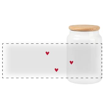 Best geriatric nurse in the world - Panoramic Cookie Jar with Wooden Lid - white - Front