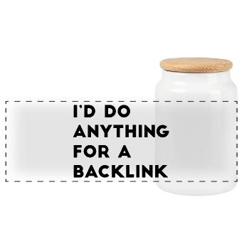 IdDoAnything - Panoramic Cookie Jar with Wooden Lid - white - Front