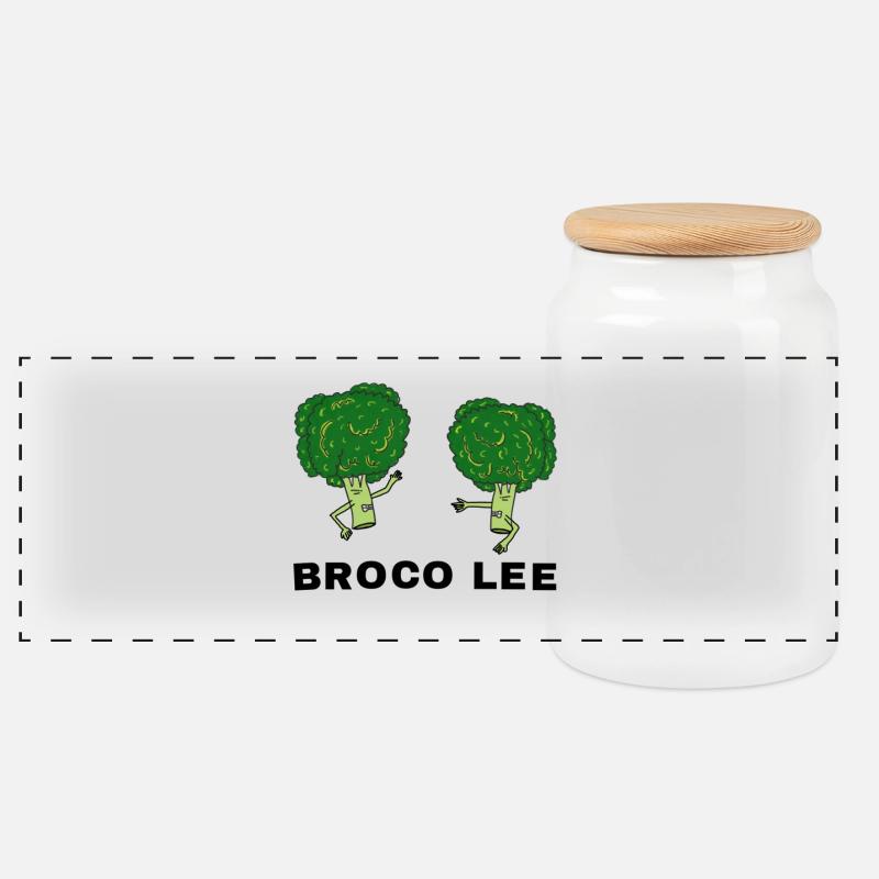 BROCO LEE - Panorama Keksdose mit Holzdeckel - Weiß