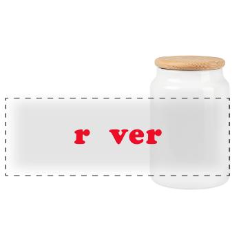 Rover Scout - Boîte à biscuits avec couvercle en bois - blanc - Devant