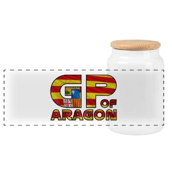 aragon_gp - Panorama Keksdose mit Holzdeckel - Weiß - Vorne