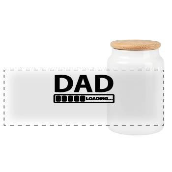 Motif géométrique abstrait pour les vêtements modernes - Boîte à biscuits avec couvercle en bois - blanc - Devant