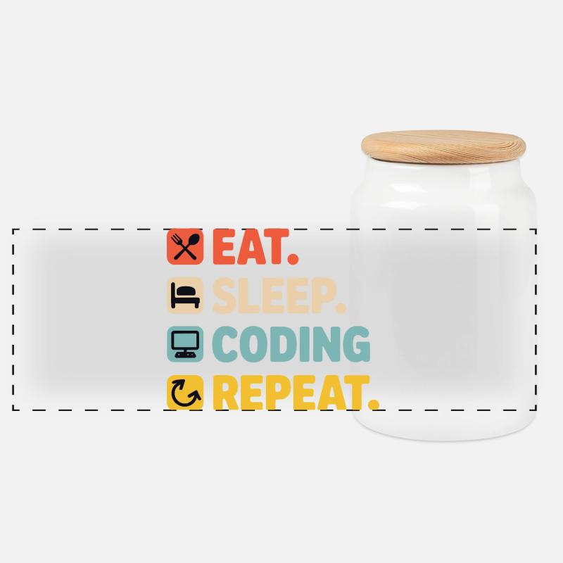 Programmerarens livshumor för programmerare - Kakburk med trälock - vit