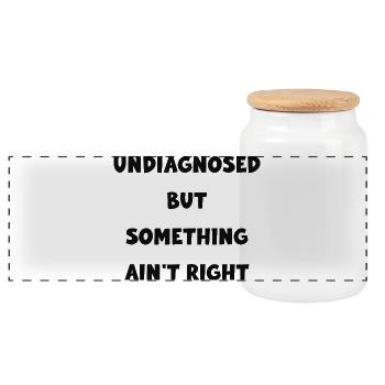 Undiagnosed Mystery Tee - Panoramic Cookie Jar with Wooden Lid - white - Front