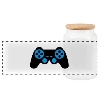 Controller - Panorama Keksdose mit Holzdeckel - Weiß - Vorne