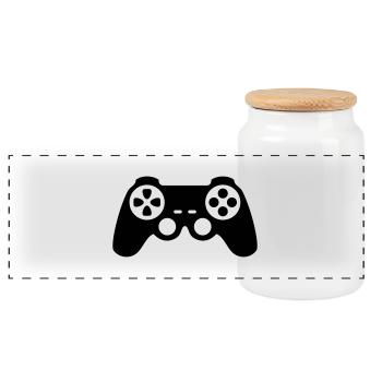 Controller - Panorama Keksdose mit Holzdeckel - Weiß - Vorne