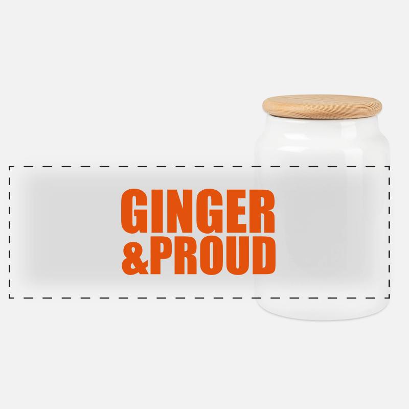 Ginger - Panorama Keksdose mit Holzdeckel - Weiß