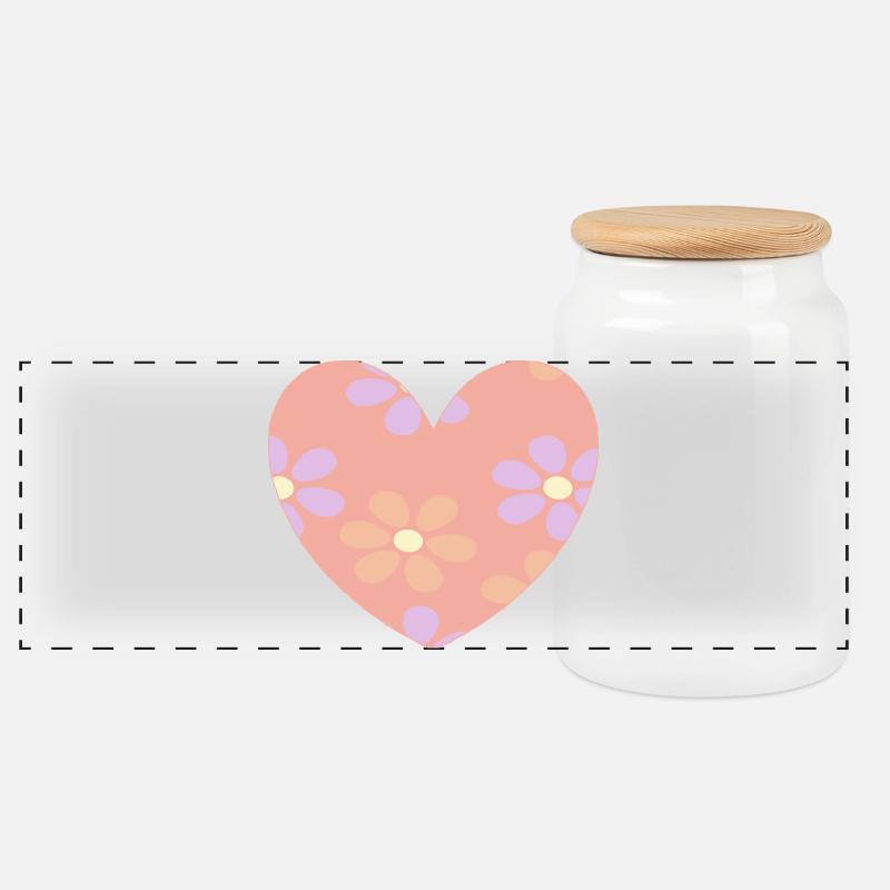 Muttertags Geschenk Mutter Muttertag Geschenkidee  - Panorama Keksdose mit Holzdeckel - Weiß