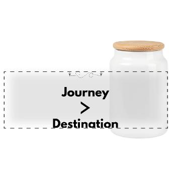 Chemise Journey > Destination Adventure - Boîte à biscuits avec couvercle en bois - blanc - Devant