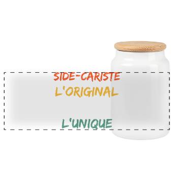 Side-Cariste L'Original Le Vrai L'Unique - Boîte à biscuits avec couvercle en bois - blanc - Devant