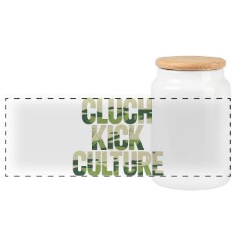Clutch Kick Shirt for JDM Drift Fans - Panorama Keksdose mit Holzdeckel - Weiß - Vorne