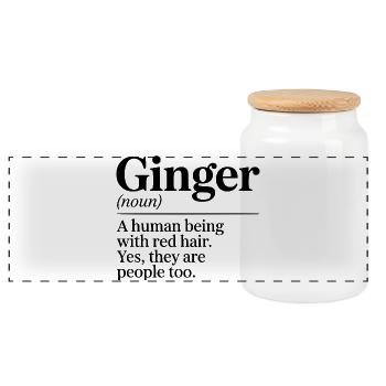 Gingers Are People Too - Panorama Keksdose mit Holzdeckel - Weiß - Vorne