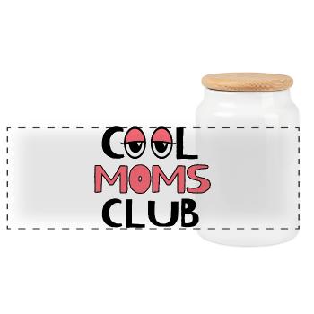 Maman drôle Mamie Motif de cadeau pour la fête des mères Humour - Boîte à biscuits avec couvercle en bois - blanc - Devant