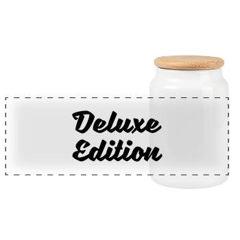 deluxe_edition_01 - Panorama Keksdose mit Holzdeckel - Weiß - Vorne