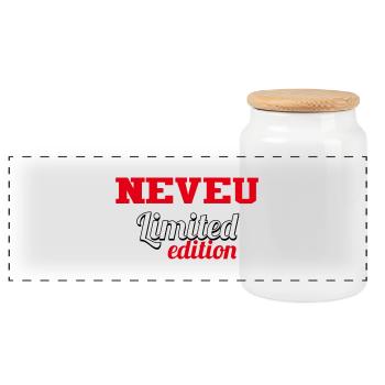 NEVEU LIMITED EDITION - Boîte à biscuits avec couvercle en bois - blanc - Devant