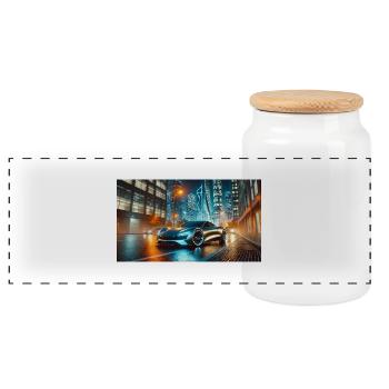 A57382F6 5EBA 452C 9DDF C1E92C64CE9B - Panorama Keksdose mit Holzdeckel - Weiß - Vorne