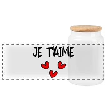 BONNE FÊTE PAPA. PAPA. FÊTE DES PÈRES. BONNE FÊTE - Boîte à biscuits avec couvercle en bois - blanc - Devant
