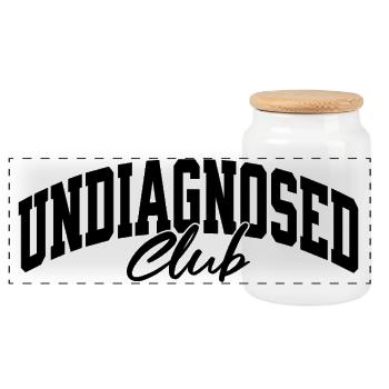 Club non diagnostiqué - Boîte à biscuits avec couvercle en bois - blanc - Devant