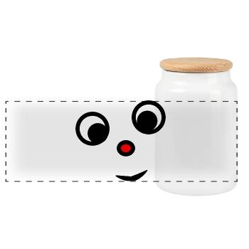 HUMOR. QUOTATION. MESSAGE. RETIREMENT. ANNIVERSARY. - Panoramic Cookie Jar with Wooden Lid - white - Front