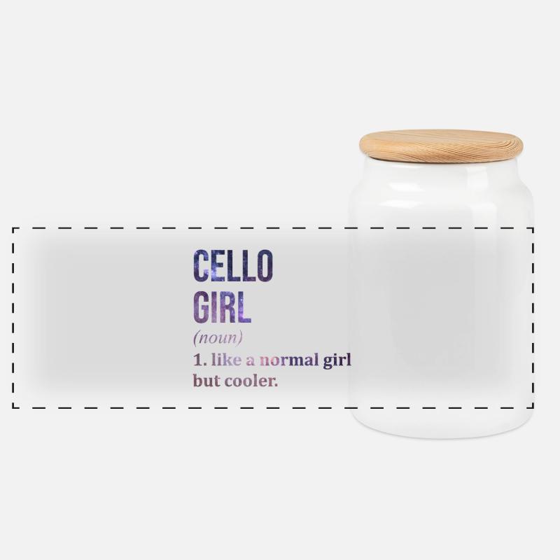 Cello - Panorama Keksdose mit Holzdeckel - Weiß