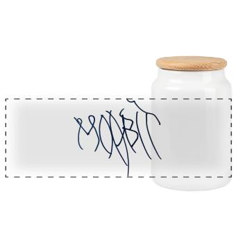 Berlin Moabit Hoodie Moabit T-Shirt. - Panoramic Cookie Jar with Wooden Lid - white - Front