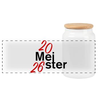 Champion 2026 Championship - Panoramic Cookie Jar with Wooden Lid - white - Front