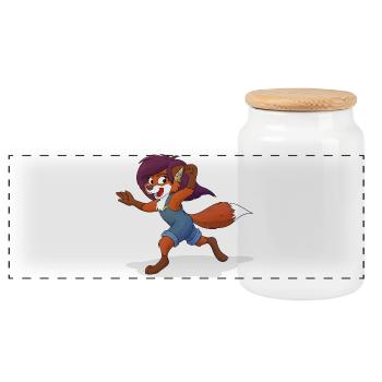 Gui de Vettirfolk - Boîte à biscuits avec couvercle en bois - blanc - Devant