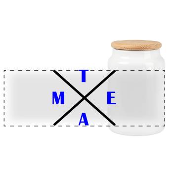 kreuz_team- - Panorama Keksdose mit Holzdeckel - Weiß - Vorne