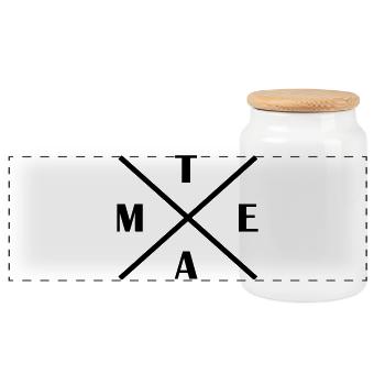 kreuz_team - Panorama Keksdose mit Holzdeckel - Weiß - Vorne
