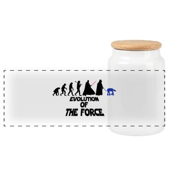 EVOLUTION OF THE FORCE - Boîte à biscuits avec couvercle en bois - blanc - Devant