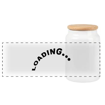 Loading Design - Panorama Keksdose mit Holzdeckel - Weiß - Vorne