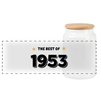 Best of 1953 - Boîte à biscuits avec couvercle en bois - blanc - Devant