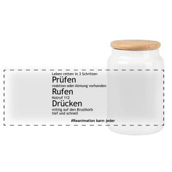 Reanimation_in_3Schritten - Panorama Keksdose mit Holzdeckel - Weiß - Vorne