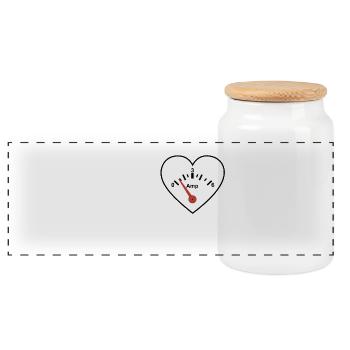 I love Electronics - électronique / idée cadeau - Boîte à biscuits avec couvercle en bois - blanc - Devant