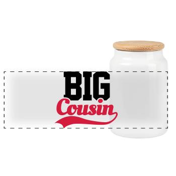 Big Cousin - Panorama Keksdose mit Holzdeckel - Weiß - Vorne