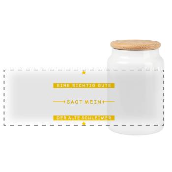 Je suis belle-mère - Boîte à biscuits avec couvercle en bois - blanc - Devant